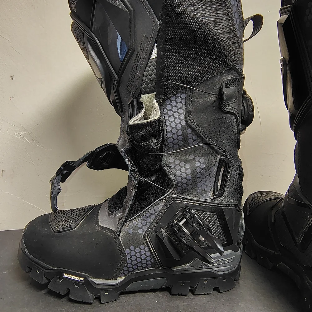 Klim Adventure GTX Boots Mens 7 Women 8.5 EU 40 Black Gore-Tex BOA Moto Touring